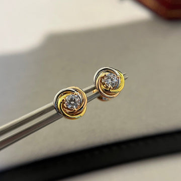 Trinity Diamond Mini Stud Earrings