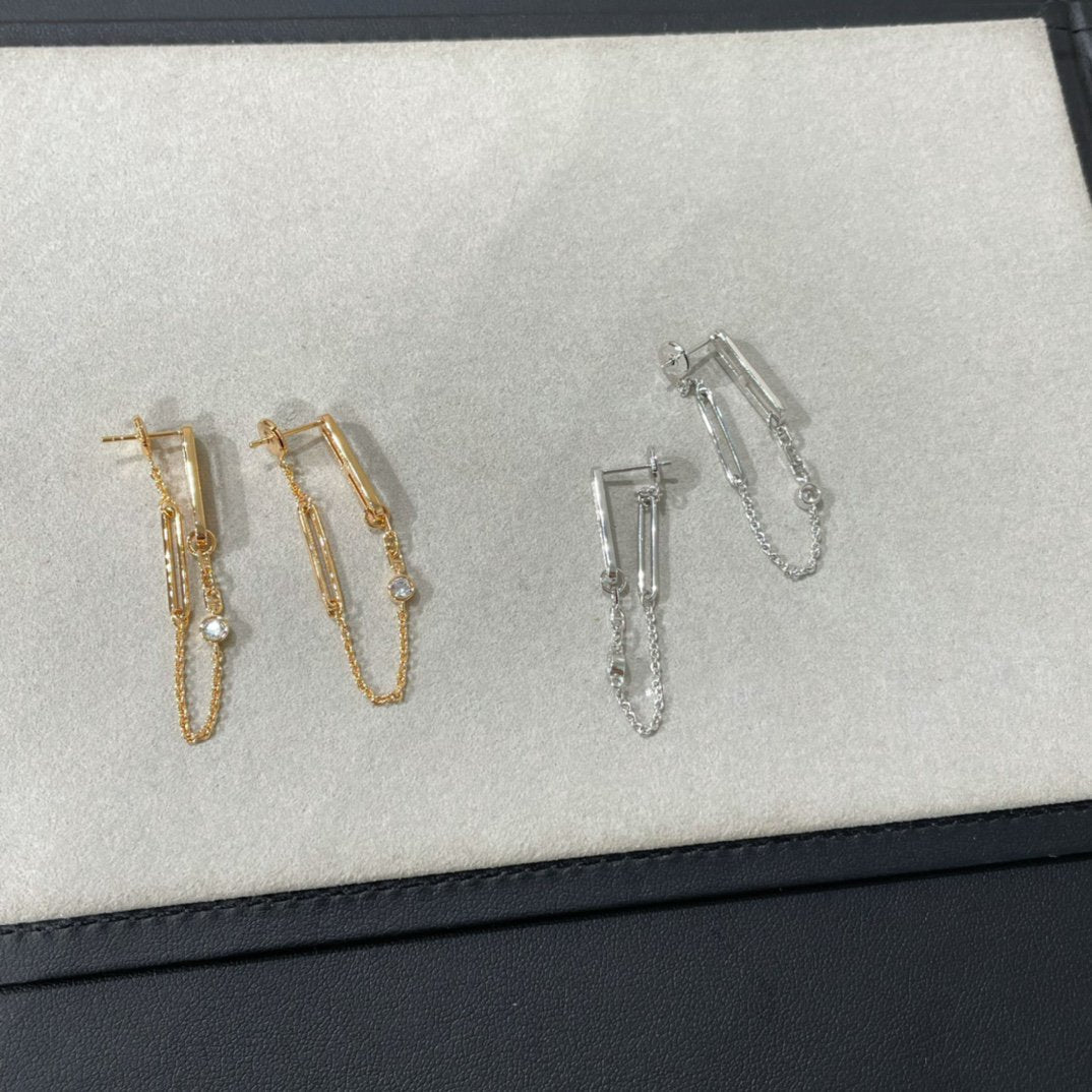 Chaine Chaos Diamond Drop Earrings