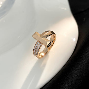 T Wide Diamond Ring