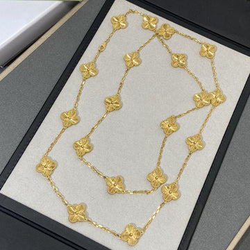 Clover 20 Motif Gold 86CM Necklace