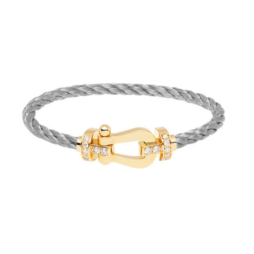 Force 10 Half Diamond Grey Corderi Gold Large Model