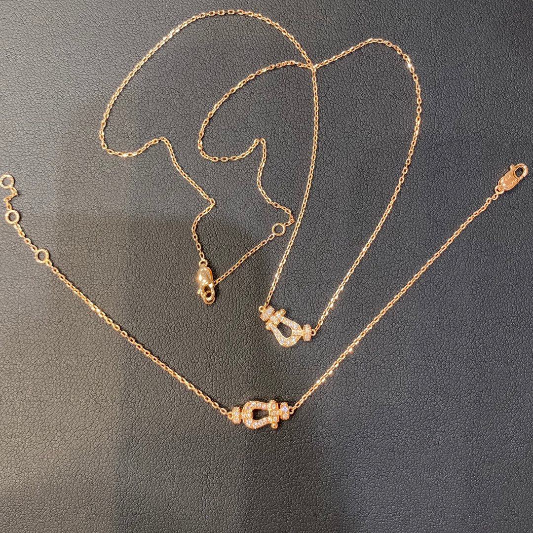 Force 10 Diamond Pink Gold Necklace Mini Model