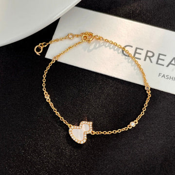 Wulu Diamond 1 Motif Pink Gold Bracelet