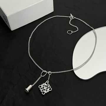 Anagram Double Charm Necklace
