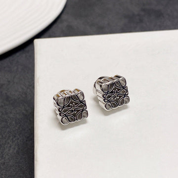 Anagram Silver Mini Stud Earrings