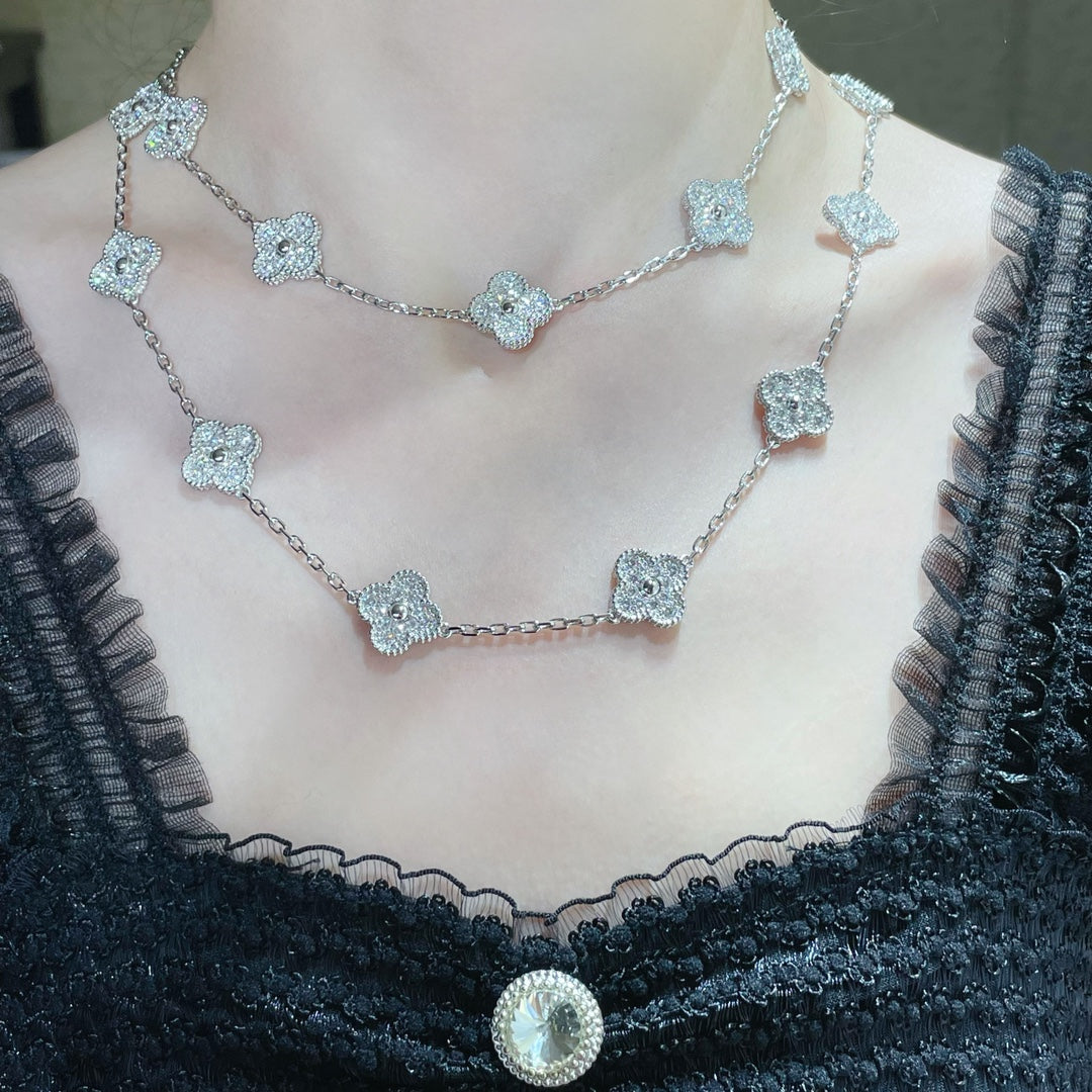 Clover 20 Motif Diamond Necklace