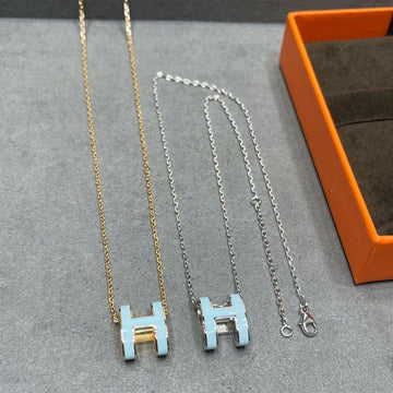 Pop H Sky Blue Necklace