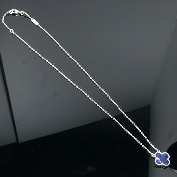 Clover Pietersite Silver Long Necklace