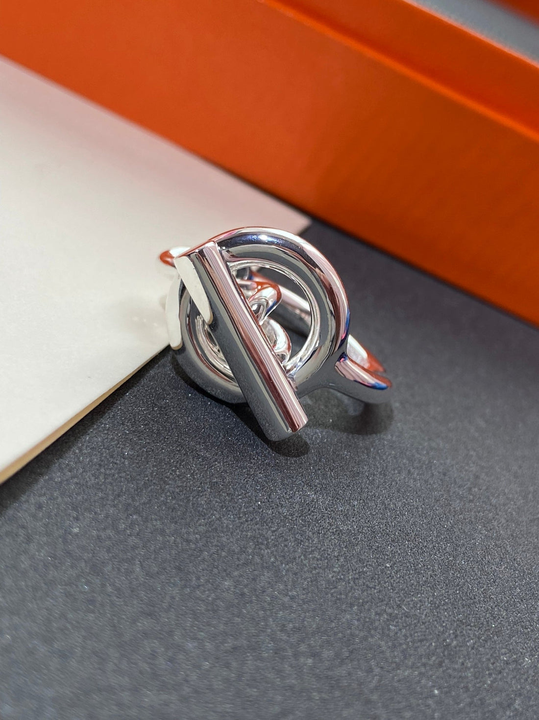 Croisette Large Silver Ring