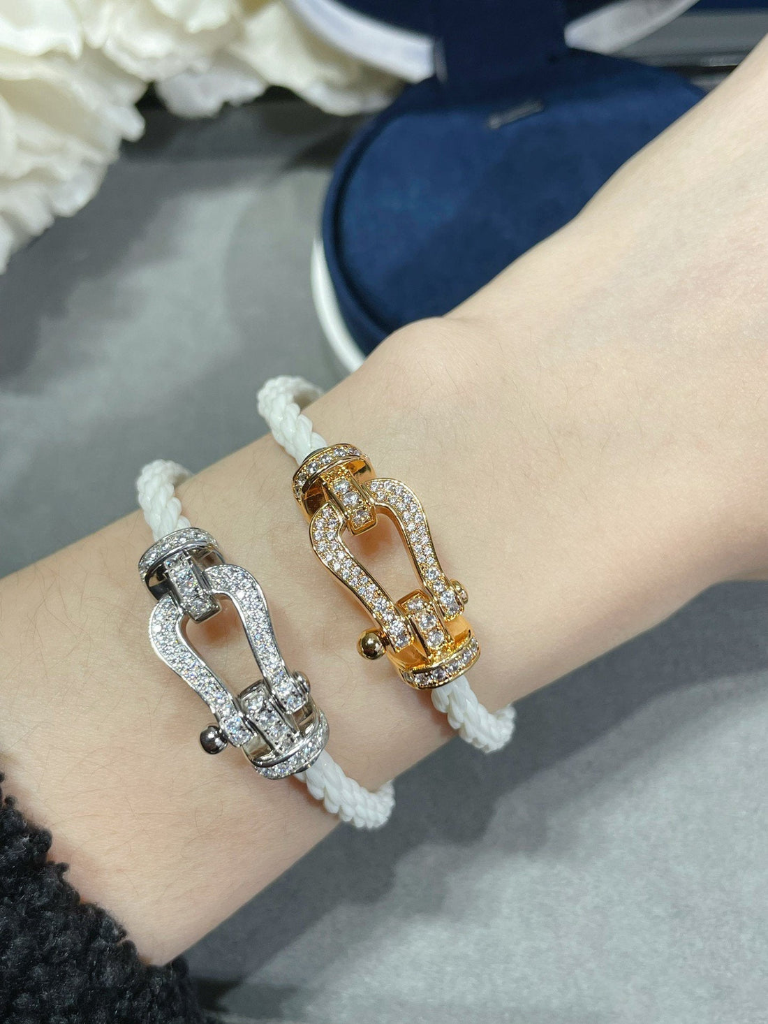 Force 10 Medium White Corderie Diamond