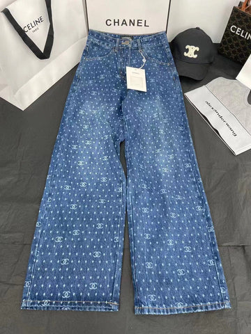 Denim CC Logo Light Blue Jeans