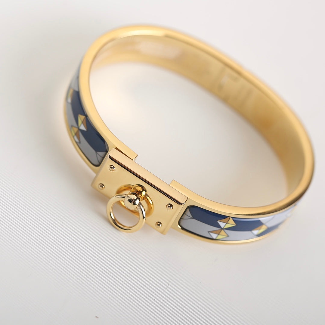 Clic Anneau Blue Black And Grey Bracelet