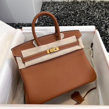 HM Birkin 25CM Gold Togo Leather Gold Hardware