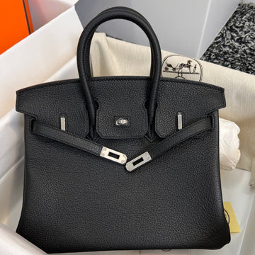 HM Birkin 25CM Black Togo Leather Silver Hardware