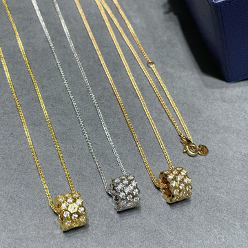 Bee Love Diamond Paved 3 Row Necklace