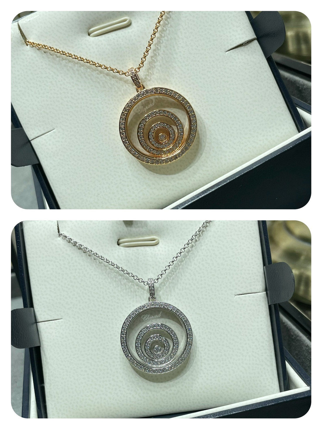 Happy Spirit Diamond Paved Necklace