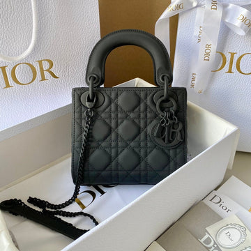 Mini Lady 17 My Abc All Black Lambskin