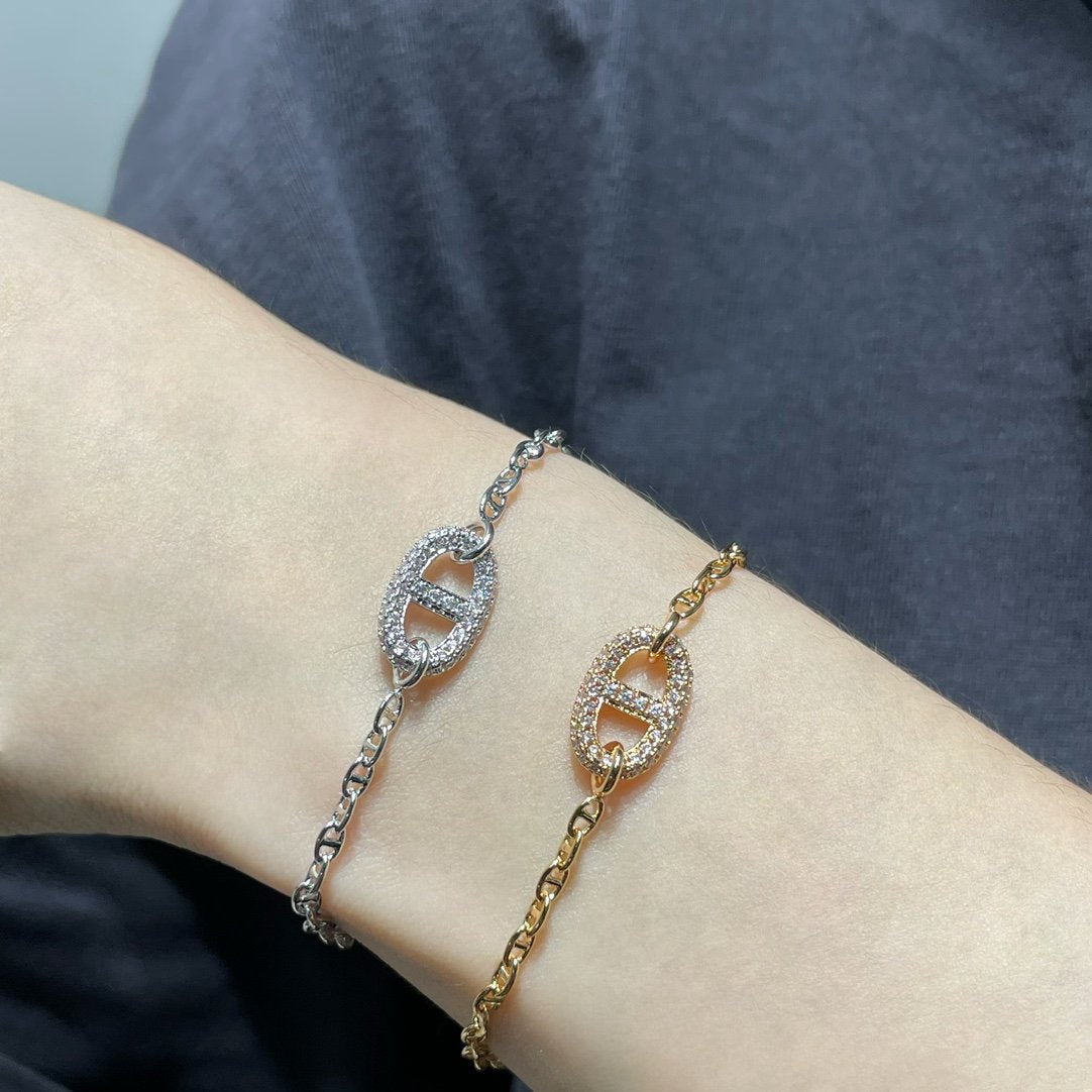 Chaine Echappee Diamond Link Bracelet