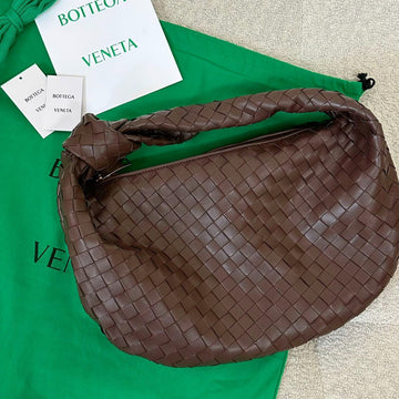 Bv Small Jodie 48CM Chocolate Suede Leather