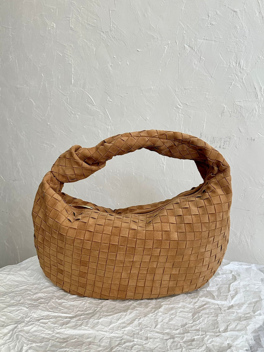 Bv Small Jodie 48CM Brown Suede Leather