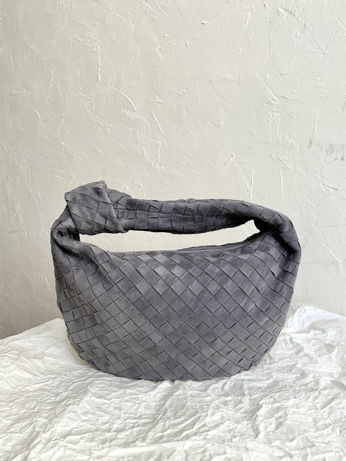 Bv Teen Jodie 36CM Grey Suede Leather