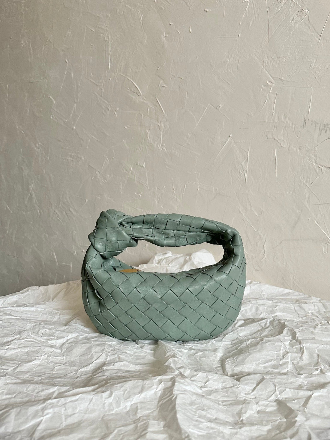 Bv Mini Jodie 28CM Grey Lambskin Leather