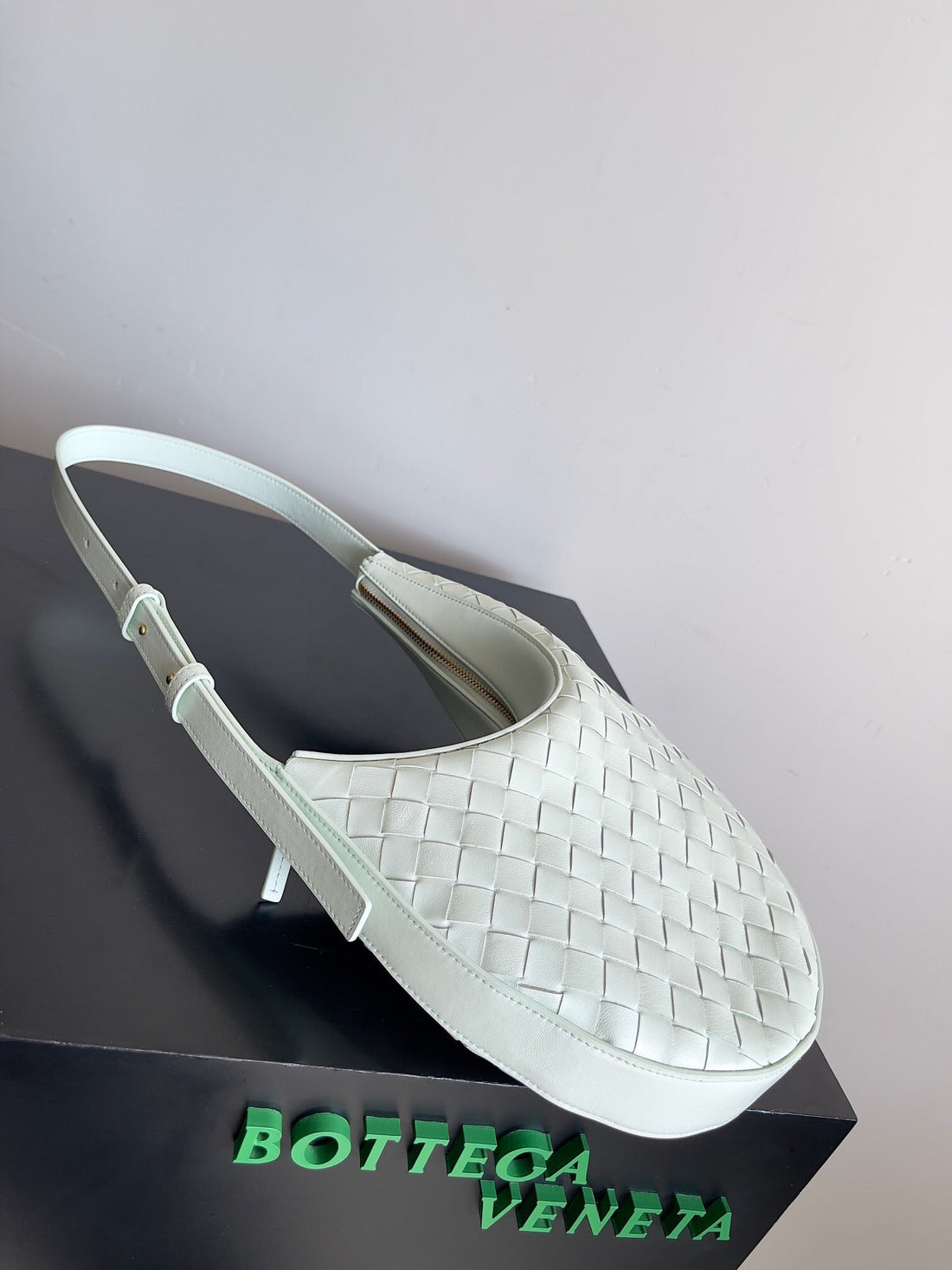 Bv Small Drop 32CM Light Blue Lambskin