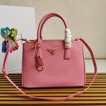 Medium Galleria 28 Pink Saffiano Leather