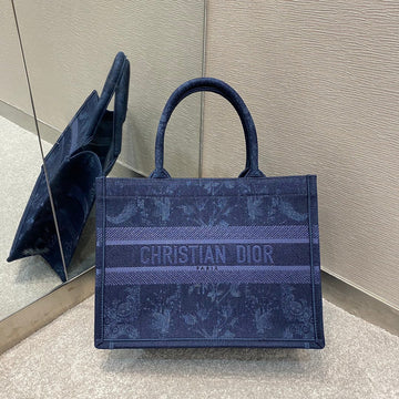 Small Book Tote Bag 36 Blue