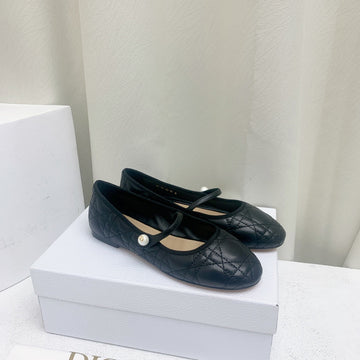 CD Ballet Flat Black Mop Middle