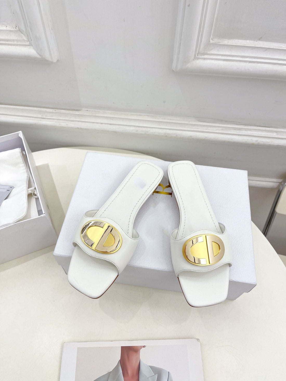 CD Forever Heeled 1.5cm White