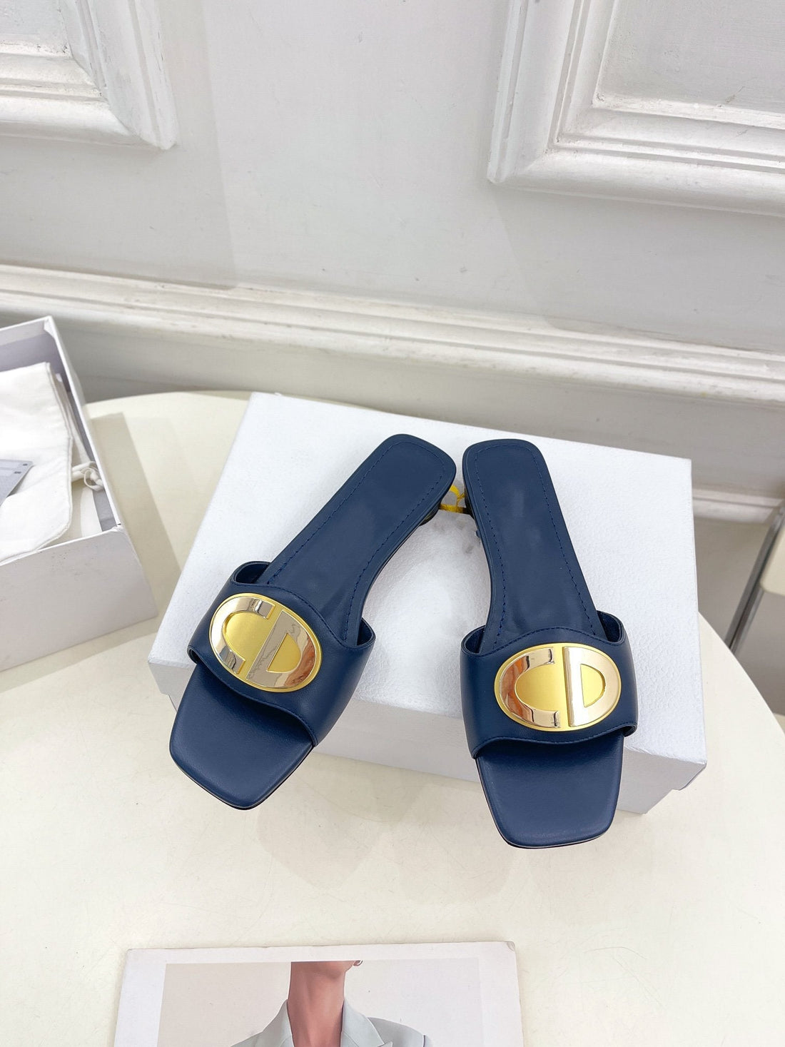 CD Forever Heeled 1.5cm Blue