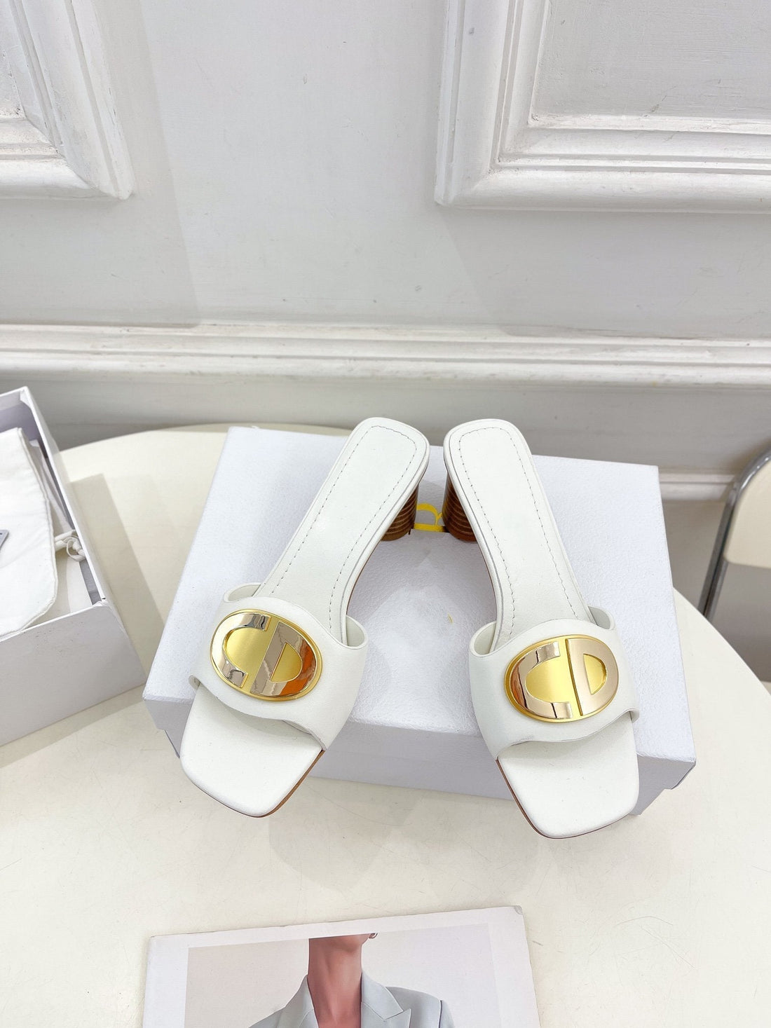 CD Forever Heeled 5CM White