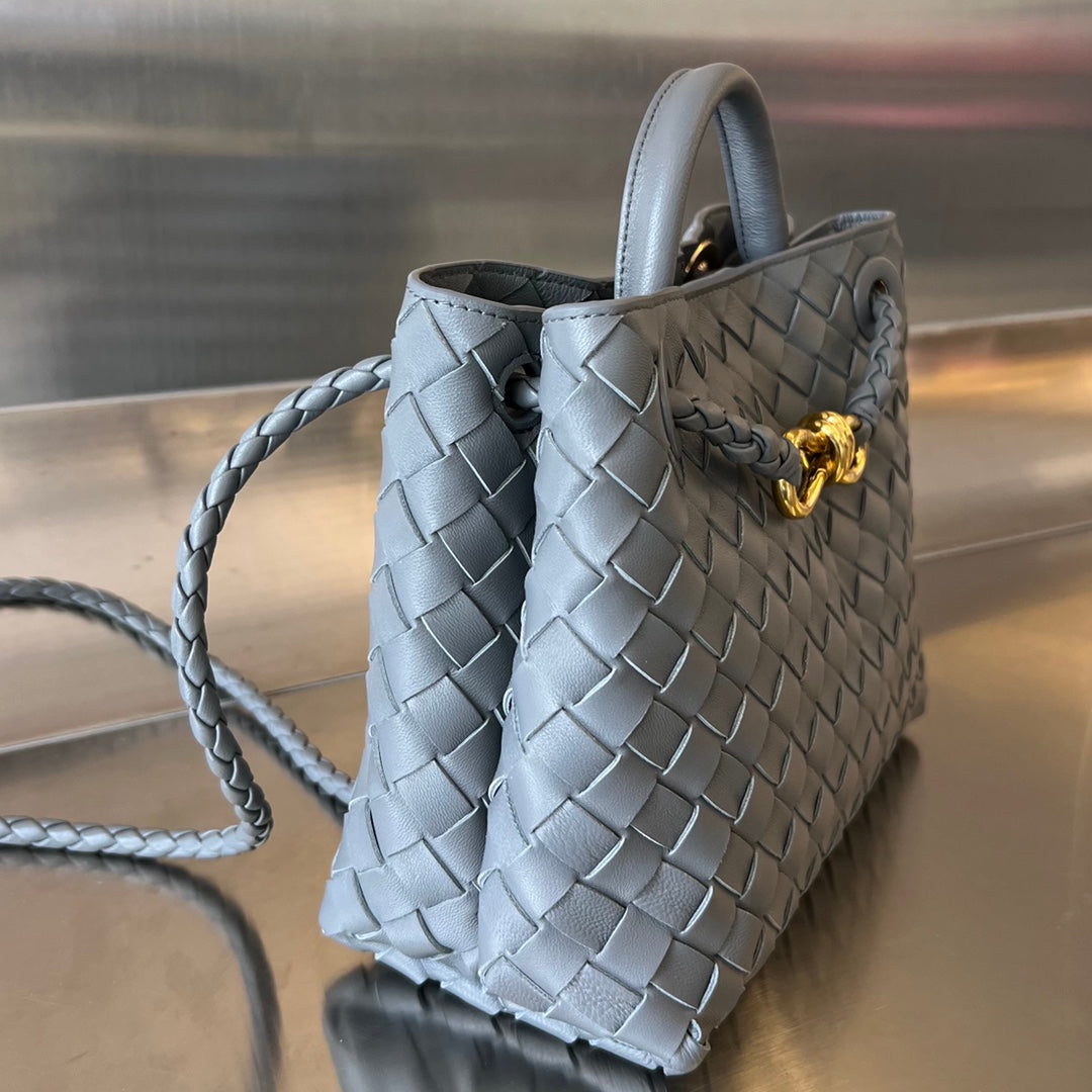 Bv Small Andiamo 25CM Dark Grey Lambskin
