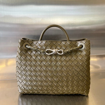 Bv Medium Andiamo 32CM Olive Lambskin