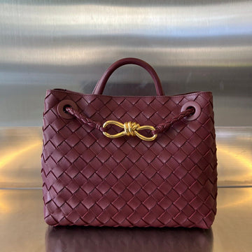 Bv Small Andiamo 25CM Dark Red Lambskin