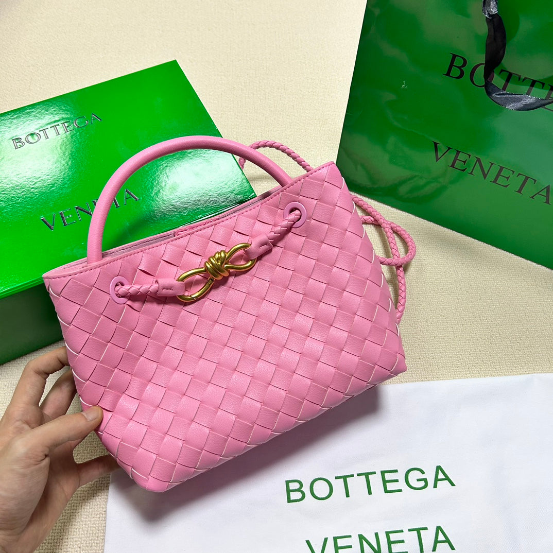 Bv Small Andiamo 25CM Pink Lambskin