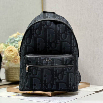 Rider Backpack Black Oblique Jacquard