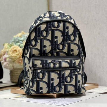 Rider Backpack White Oblique Jacquard