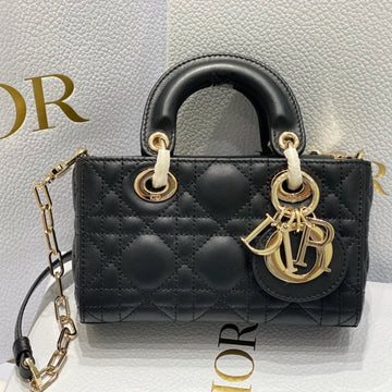 Micro Lady D-Joy 16.5 Black Lambskin