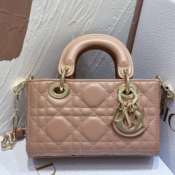 Micro Lady D-Joy 16.5 Rose Lambskin