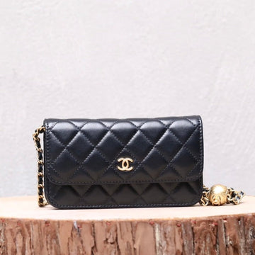 CC Woc 17 Black Lambskin Gold Hardware