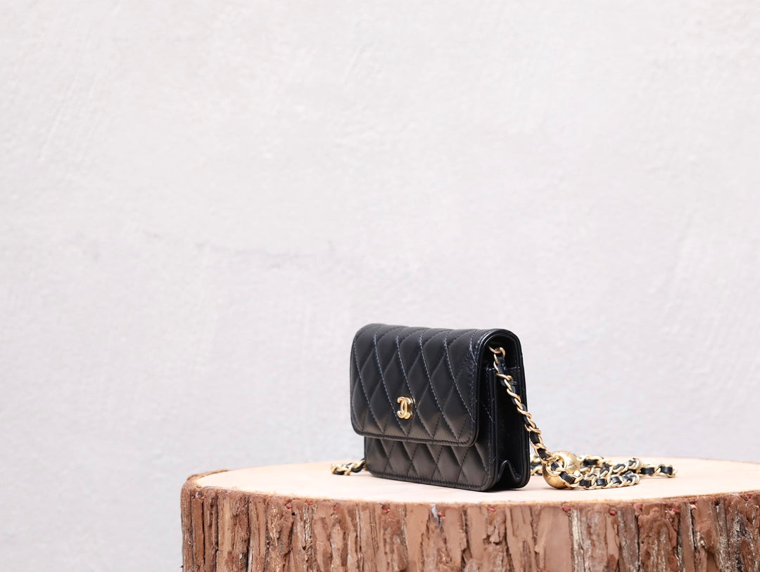 CC Woc 17 Black Lambskin Gold Hardware