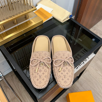 LV Cosy Flat Logo Stamping Beige