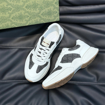 GG Retro Rhyton Sneakers Shoes Black White