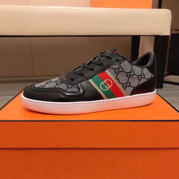 GG Canvas Grey Screener Sneakers