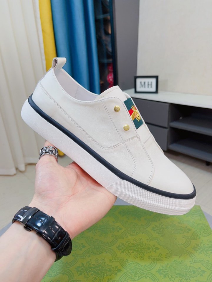 GG Loads With White Beef Leather Pattern