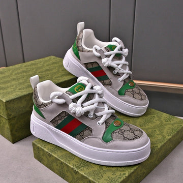 GG Sneakers Screener Grey Leather