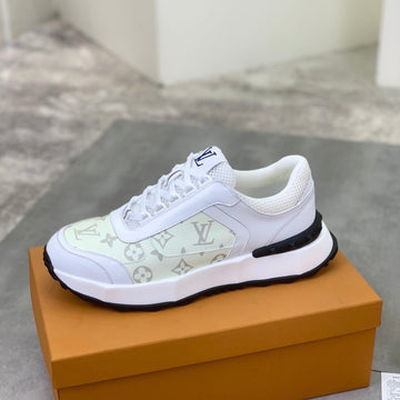 LV Monogram Sneaker White Beige