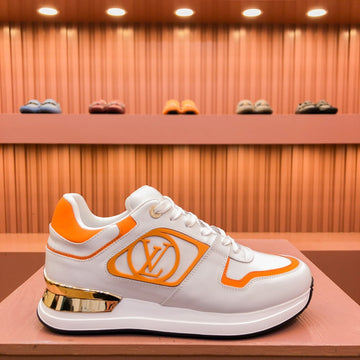 LV Run Away Sneaker White Orange